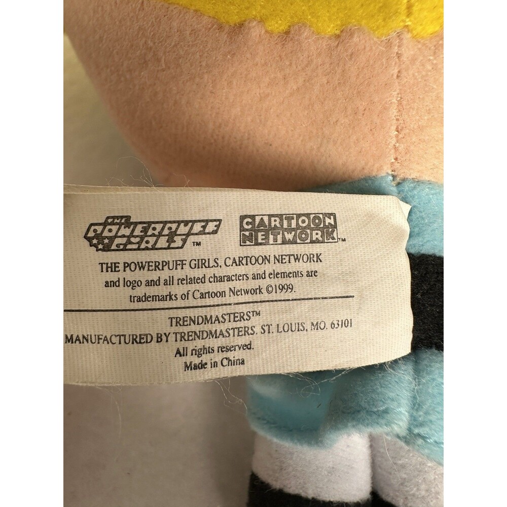 Vintage 1999/2000  Cartoon Network Powerpuff Girls BUBBLES 6" Plush‎ Blonde Doll - Picture 6 of 6